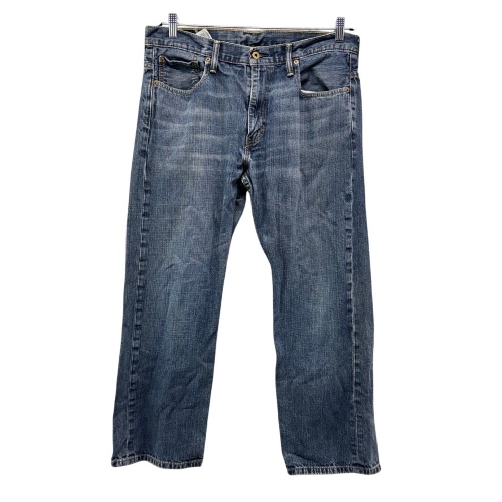 Levis 569 Loose Straight Jeans Mens 34x30 Medium Wash Blue Denim 569-0125